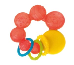 Ігри та іграшки: Прорізувач для зубів Бульбашки (червоний), Canpol babies