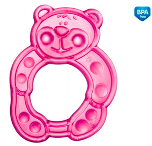 Развивающие игрушки: Прорезыватель для зубов, медведь розовый, Canpol babies