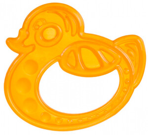 Погремушки и прорезыватели: Прорезыватель для зубов Утка (оранжевый), Canpol babies