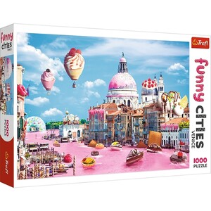 Ігри та іграшки: Пазл «Веселі міста: солодка Венеція», 1000 ел., Trefl