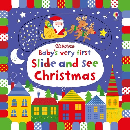 Новорічні книги: Slide and see Christmas [Usborne]