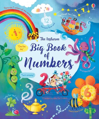 Обучение счёту и математике: Big book of numbers [Usborne]