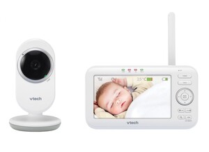 Для мами: Відеоняня з датчиком температури, колисковими і кольоровим екраном 5', VTech