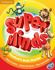 Книги для дітей: Super Minds Starter Student's Book with DVD-ROM