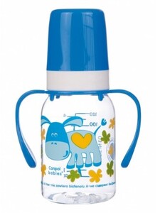 Поильники, бутылочки, чашки: Бутылочка для кормления Ферма 120 мл (синий ослик), Canpol babies