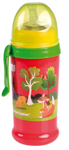 Поильники, бутылочки, чашки: Бидончик-поильник с силиконовой трубочкой 350 мл, красный лес, Canpol babies