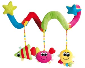 Іграшки на коляску та ліжечко: Плюшева підвіска-спіраль Різнобарвний океан, Canpol babies
