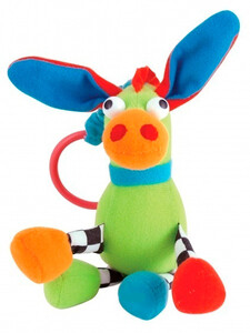 Іграшки на коляску та ліжечко: Іграшка-підвіска м'яка Ослик, Веселі звірята, Canpol babies