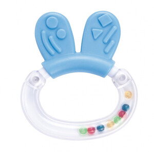 Развивающие игрушки: Погремушка-зубогрызка Зверюшки (синяя), Canpol babies