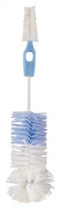 Принадлежности для мытья бутылочек: Ершик для мытья бутылочек и сосок (большой и маленький), голубой, Canpol babies