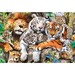 Пазл деревянный «Дикие коты в джунглях, фигурные детали», 500 + 1 эл., Trefl дополнительное фото 1.