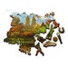 Пазл дерев'яний «Центральний парк, Манхеттен, Нью-Йорк, фігурні деталі», 500+1 ел., Trefl дополнительное фото 2.