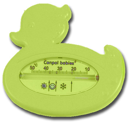 Принадлежности для купания: Термометр для воды Утка зеленая, Canpol babies