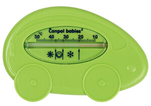 Принадлежности для купания: Термометр для воды Автомобиль (зелёный), Canpol babies