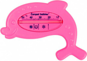 Аксесуари для купання: Термометр для води Дельфін (рожевий), Canpol babies