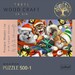 Пазл дерев'яний «Різдв'яні котики, фігурні деталі», 500+1 ел., Trefl дополнительное фото 4.