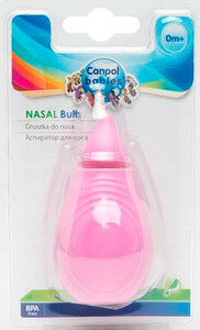 Аспираторы для носа: Аспиратор для носа с мягкой насадкой (розовый), Canpol babies
