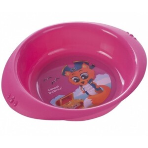 Тарілки: Детская тарелка пластиковая Пираты,розовая, Canpol babies