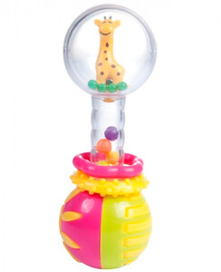 Розвивальні іграшки: Брязкальце Прозорий шар (жираф), Canpol babies