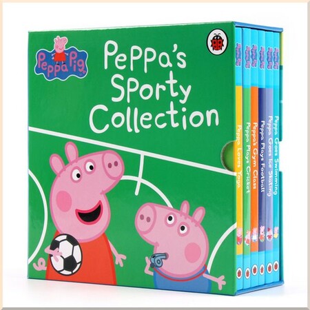 Художні книги: Peppa Pig: Peppa's Sporty Collection (набір з 6 книг) [Ladybird]