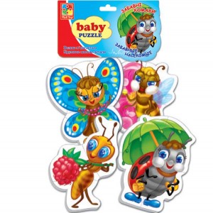 Пазли і головоломки: Кумедні комахи, Baby Puzzle, Vladi Toys