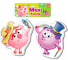 Макси-пазлы 2 в 1 Смешарики (Нюша и Бараш), Vladi Toys