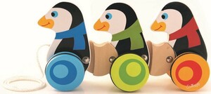 Розвивальні іграшки: Дерев'яна каталка «Пінгвіни», Trefl