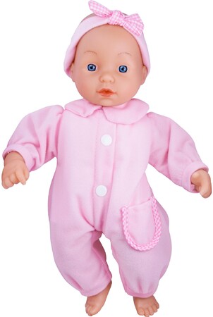 Куклы и аксессуары: Пупс мягкий, розовый, 30 см, Lotus Onda