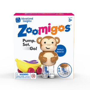Ігри та іграшки: Веселі гонки Zoomigos "Мавпа на машинці-банані" Educational Insights