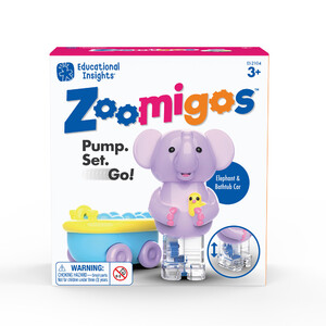 Игры и игрушки: Весёлые гонки Zoomigos "Слон на машинке-ванне" Educational Insights