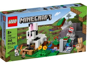 Игры и игрушки: Конструктор LEGO Minecraft Кроляче Ранчо 21181