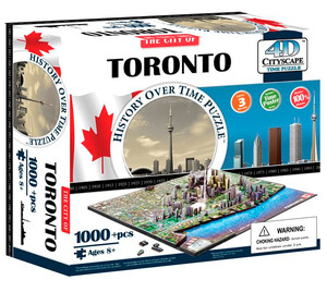 Пазлы и головоломки: Объемный пазл Торонто, 1000 элементов, 4D Cityscape