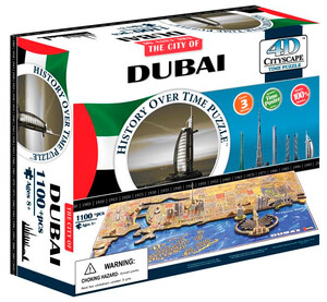 Пазлы и головоломки: Объемный пазл Дубай, 1100 элементов, 4D Cityscape