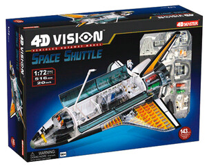 Конструктори: Космічний корабель Спейс Шатл - об'ємна модель, 1:72, 4D Master