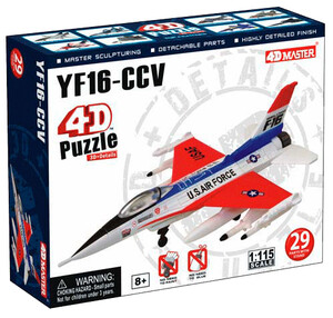 Конструкторы: Модель самолета YF-16 CCV, 1:115, 4D Master