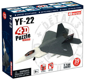 Пластмассовые конструкторы: Модель истребителя YF-22 , 1:144, 4D Master