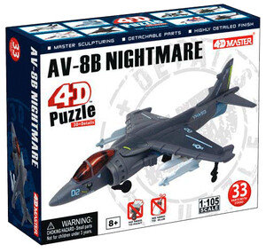 Ігри та іграшки: Модель літака AV-8B Nightmare, 1: 105, 4D Master