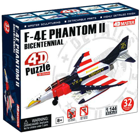 Моделювання: Модель винищувача F-4E Phantom II (Bicentennial), 1: 144, 4D Master