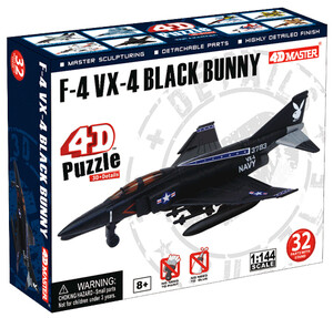 Моделирование: Модель истребителя F-4 VX-4 Black Bunny , 1:144, 4D Master