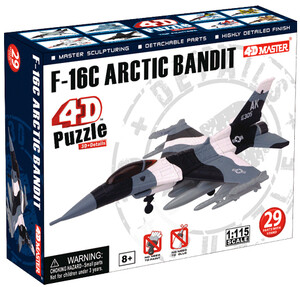 Пластмасові конструктори: Модель винищувача F16C Arctic Bandit, 1: 115, 4D Master
