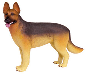 Ігри та іграшки: Собака Німецька вівчарка - об'ємний конструктор, 4D Master