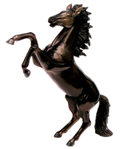 Скачущая черная лошадь - объемный конструктор, 4D Master