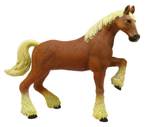 Фігурки: Клайдсдейльський коричневий кінь-ваговоз - об'ємний конструктор, 4D Master
