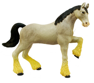 Ігри та іграшки: Клайдсдейльський сірий кінь-ваговоз - об'ємний конструктор, 4D Master