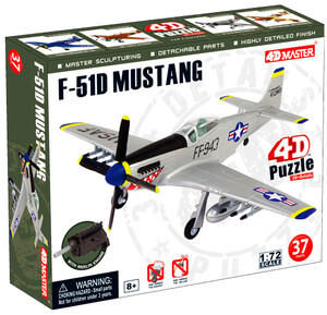 Пластмасові конструктори: Модель літака F-51D Mustang, 1:72, 4D Master