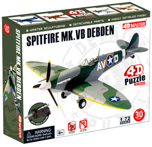 Пластмассовые конструкторы: Модель истребителя Spitfire MK.VB Debden , 1:72, 4D Master