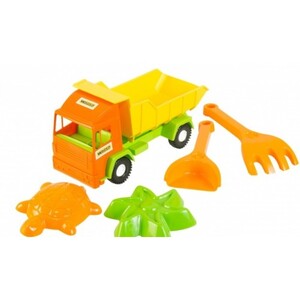 Розвивальні іграшки: Грузовик Mini Truck с набором для песка, 5 элементов, Тигрес