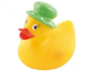 Ігри та іграшки: Качка в зеленому капелюсі, іграшка для купання, Canpol babies