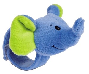 Развивающие игрушки: Погремушка на руку Друзья из джунглей Синий слоник, Canpol babies