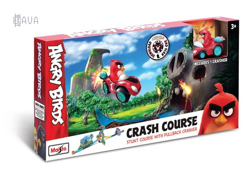 Сооружения и автотрэки: Гоночная трасса с трамплином Angry Birds Crash Course, Maisto